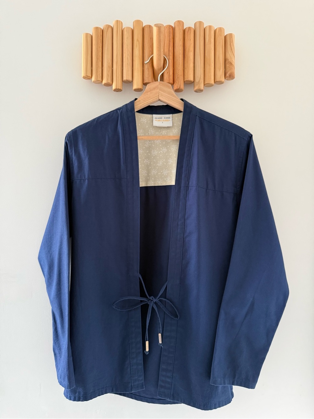 AKASHI-KAMA Noragi Jacket - Organic Navy, Size Small - Chore Coat - Blazer - USA - Picture 2 of 9